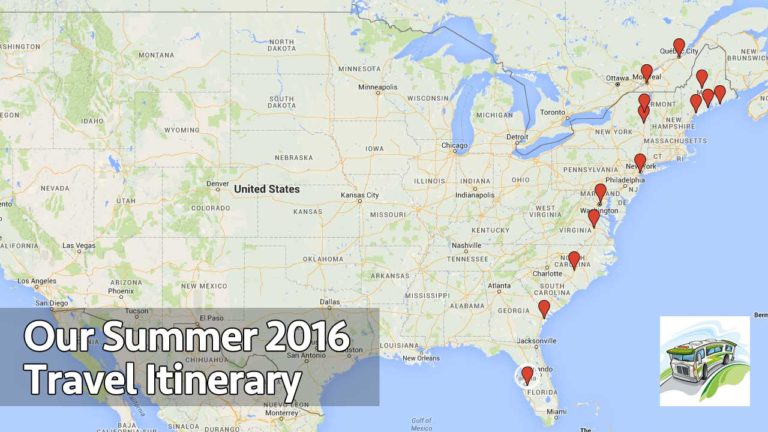 We’re About To Go Into Travel Mode: Summer 2016 RV Trip Itinerary