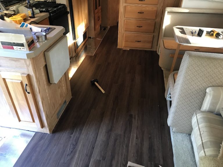 Reflooring The RV: Installing Luxury Vinyl Planks