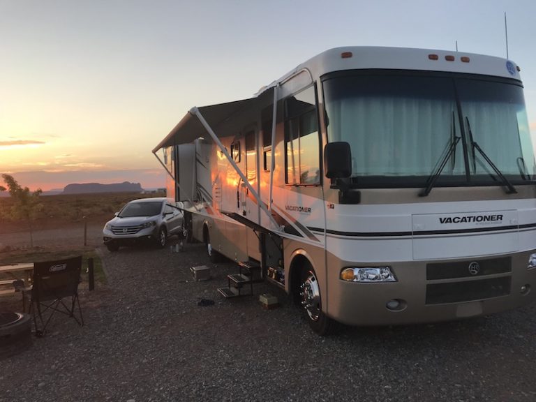 Epic Campground Scenery In Monument Valley