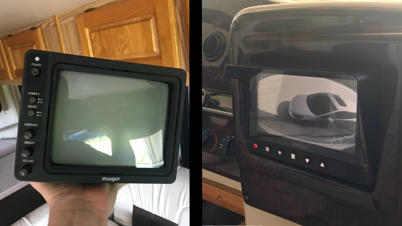 Replacing The Backup Camera Monitor On My Class A Motorhome - HappilyRV